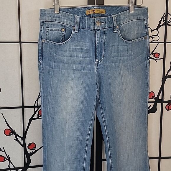 Seven7 Rhinestone Flare Jeans  - Picture 2 of 16